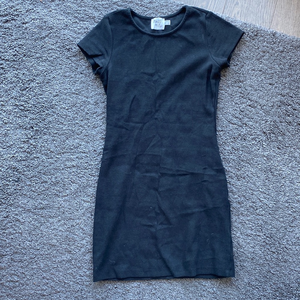 PRINCESS POLLY ORGANIC CLASSIC MINI DRESS BLACK
